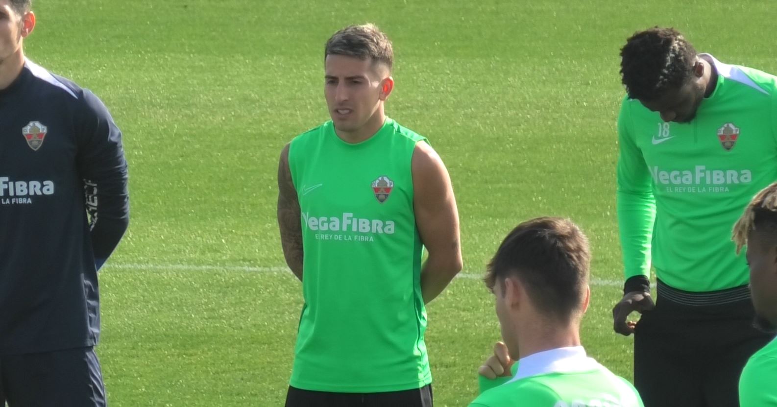 Nico Fernández-Mercau entrena con normalidad y apunta al duelo ante el Cartagena