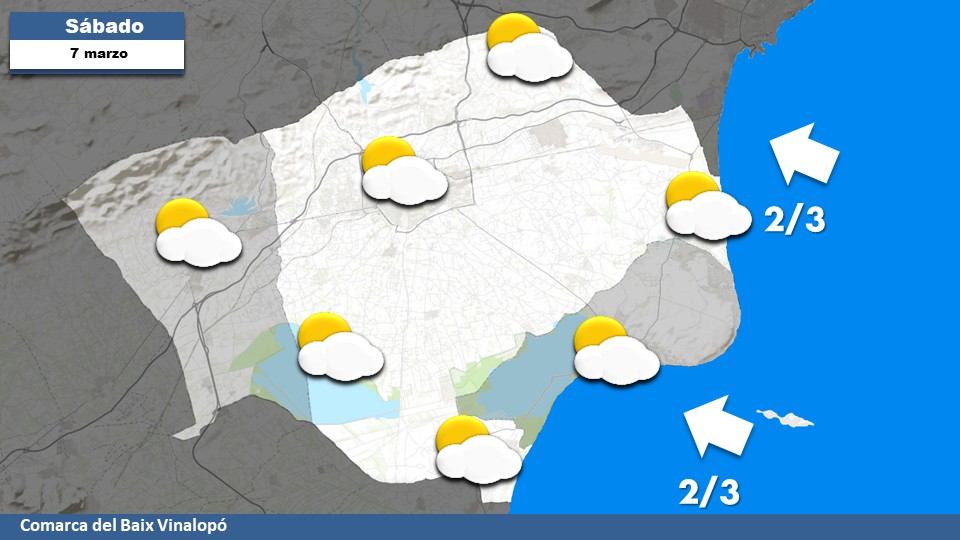 El embolsamiento de aire frío en altura seguirá garantizando la inestabilidad atmosférica, cielos prácticamente despejados hasta mediodía, después nubosidad en aumento con tendencia a cielos nubosos. Viento en calma por la mañana y flojo de sureste por la tarde. Alcanzaremos una máxima en torno a 15ºC