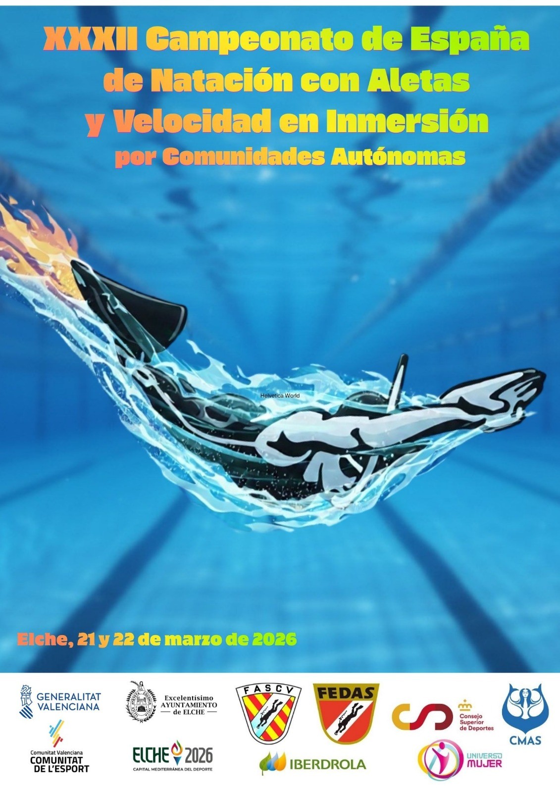 El Esperanza Lag acoge el Campeonato de España de Natación con Aletas y Velocidad en Inmersión