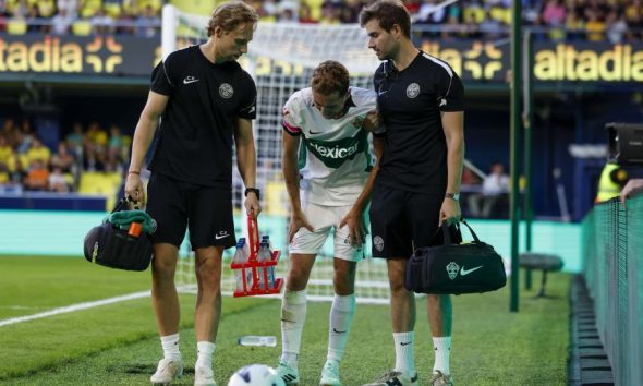 Aguado sufre la rotura de los ligamentos laterales de su tobillo